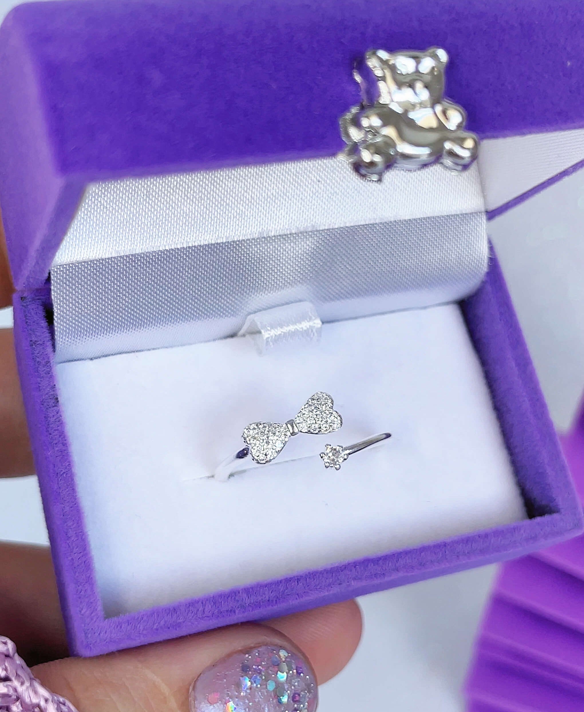 Anel Lacinho Cravejado (Regulável)