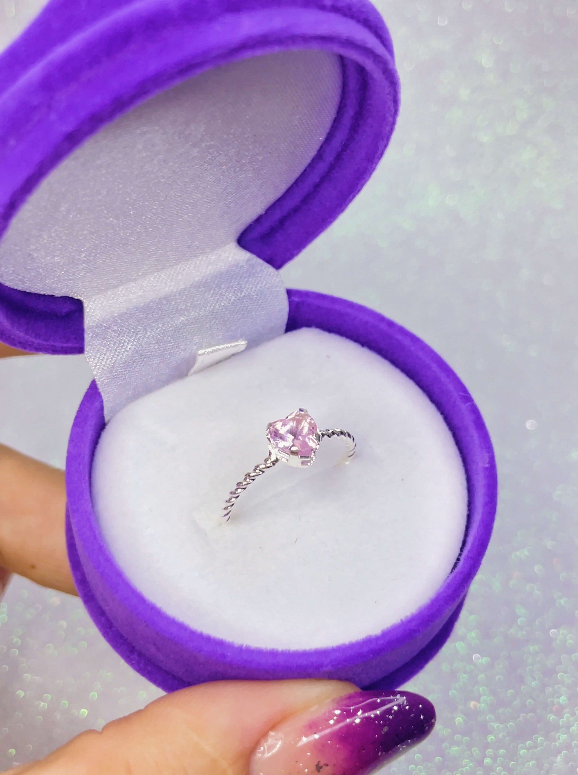 Anel Torcido Coração (Rosa) (18/19)