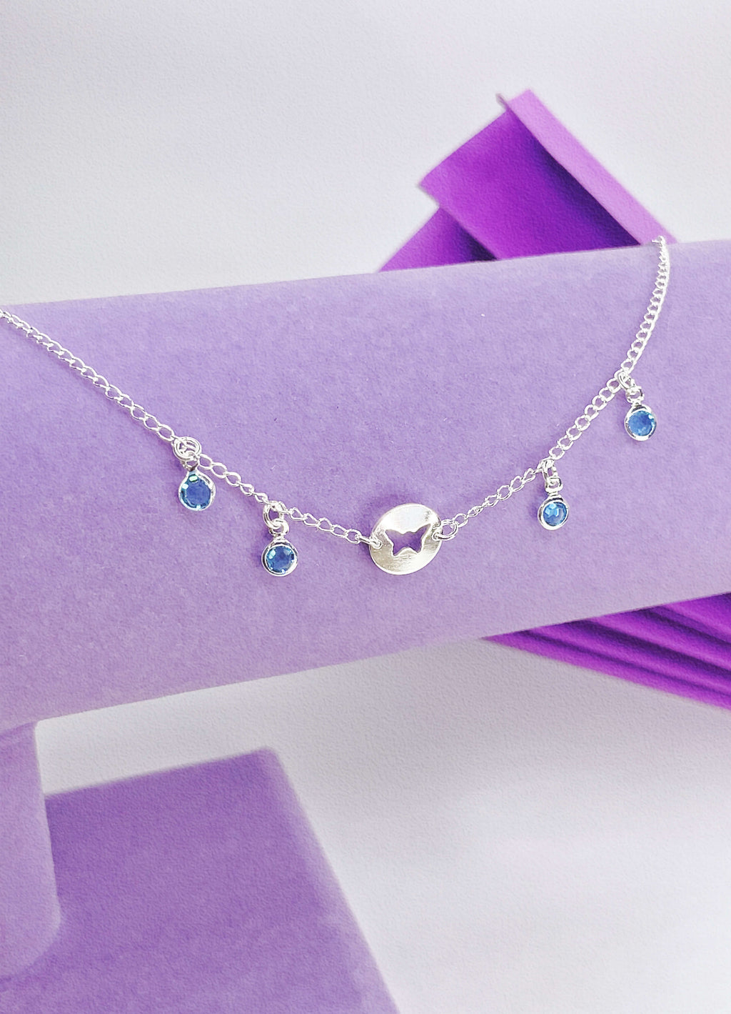 Tornozeleira Borboleta (Azul)