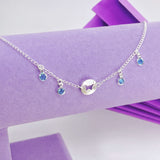 Tornozeleira Borboleta (Azul)