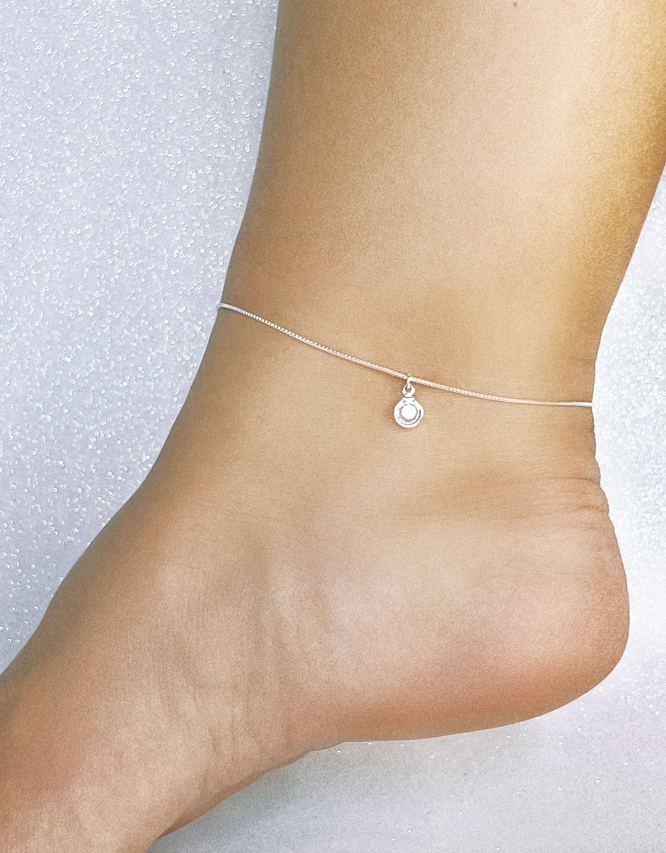 Tornozeleira Ponto de Cristal