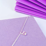 Tornozeleira Mini Pedra (Rosa)