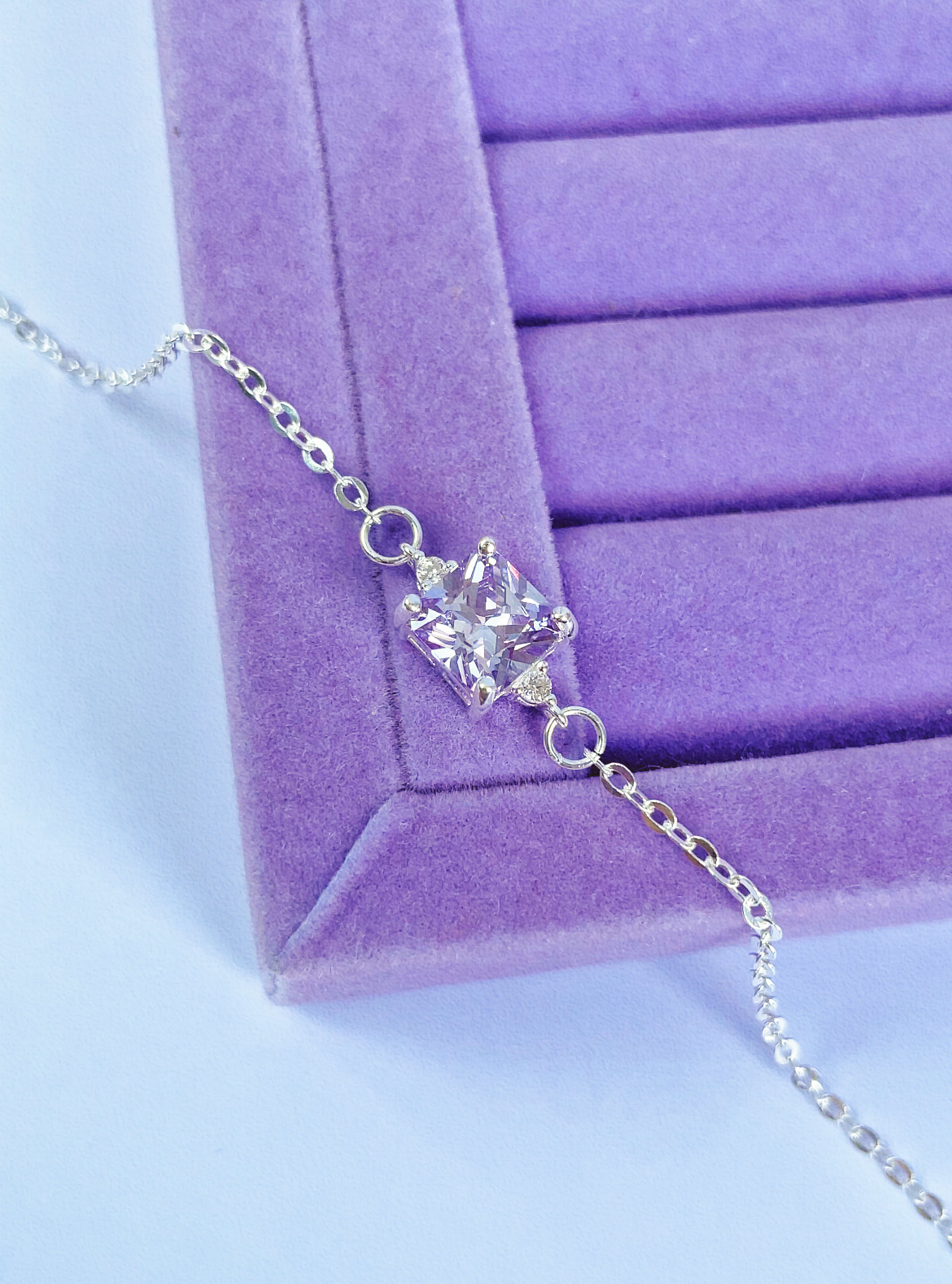 Pulseira Pedra (Lilás)