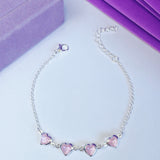 Pulseira Hearts (Rosa)