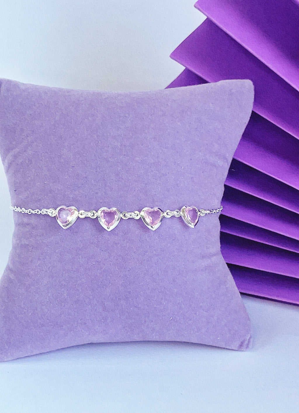 Pulseira Hearts (Rosa)