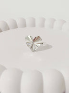 Anel Coração Ondulado