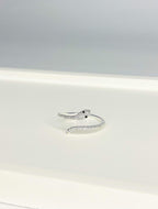 Anel Regulável Cobra Cravejada