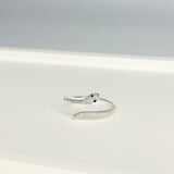 Anel Regulável Cobra Cravejada