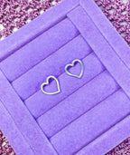 Brinco Coração Vazado