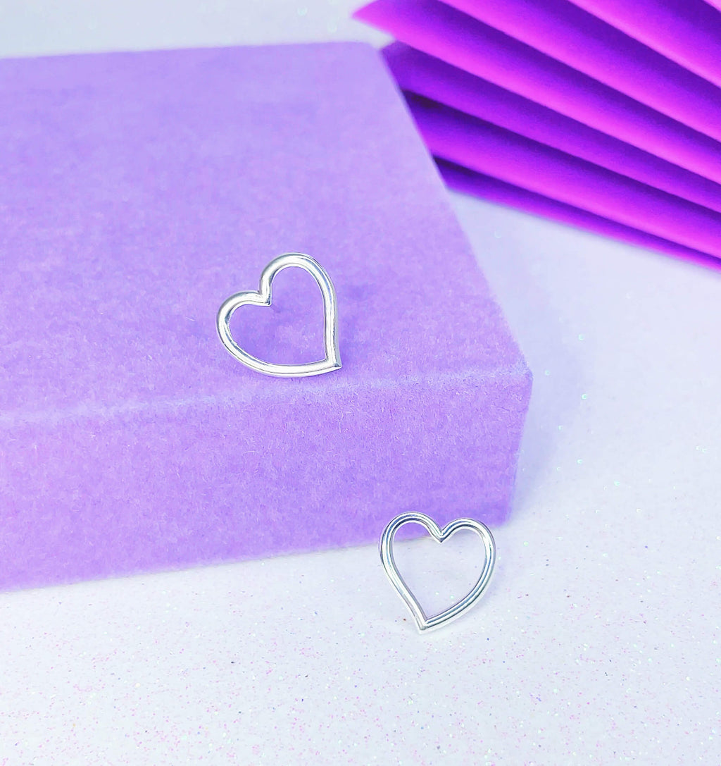 Brinco Coração Vazado