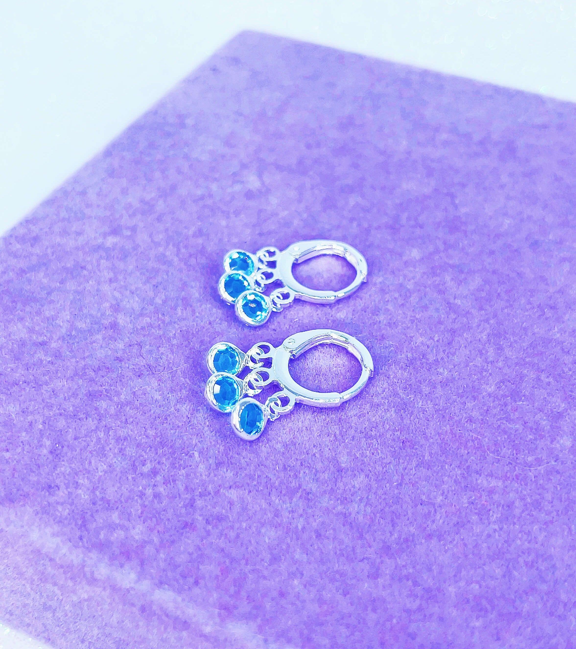 Argola Tiffany (Azul)