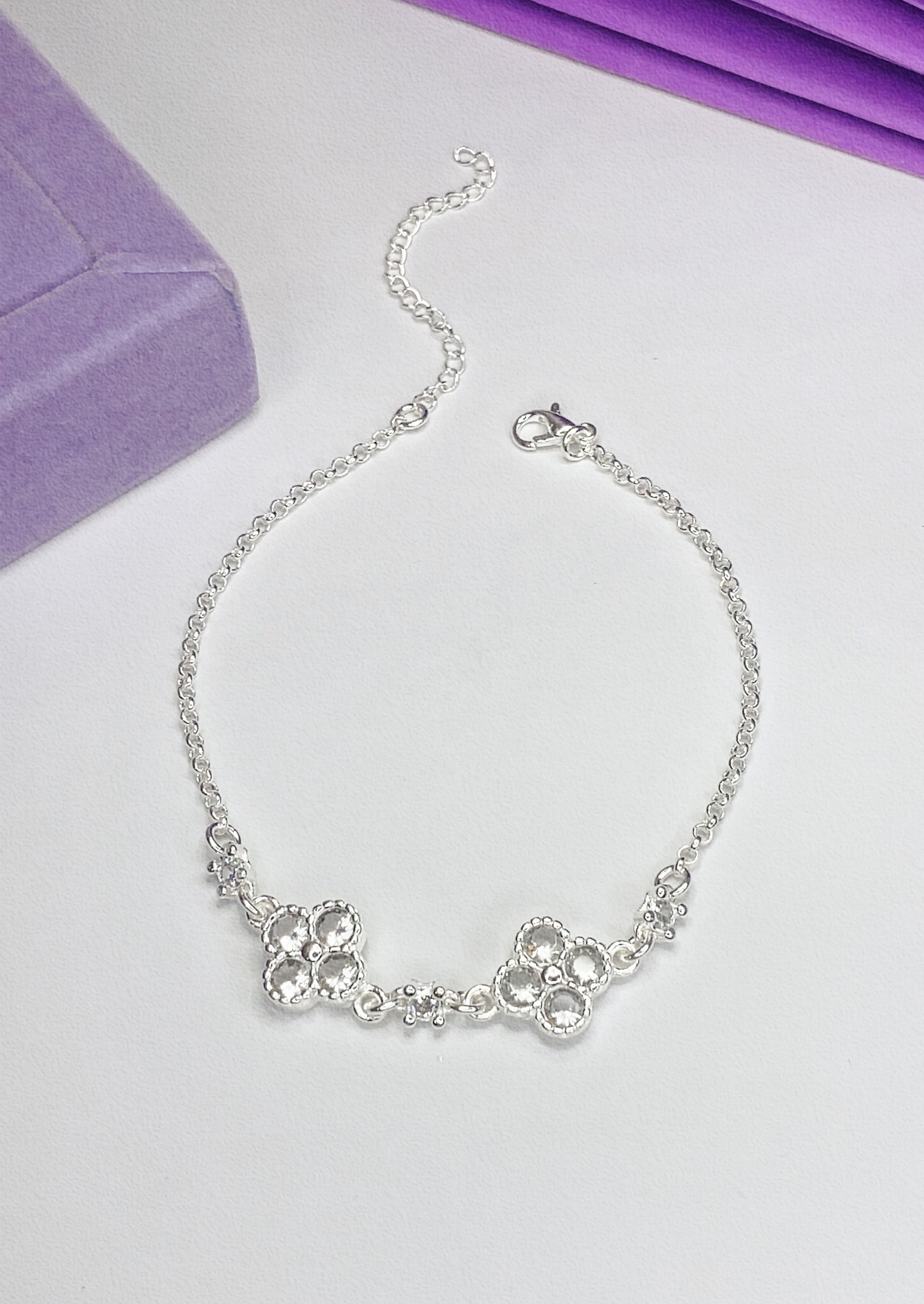 Pulseira Trevo Cravejado
