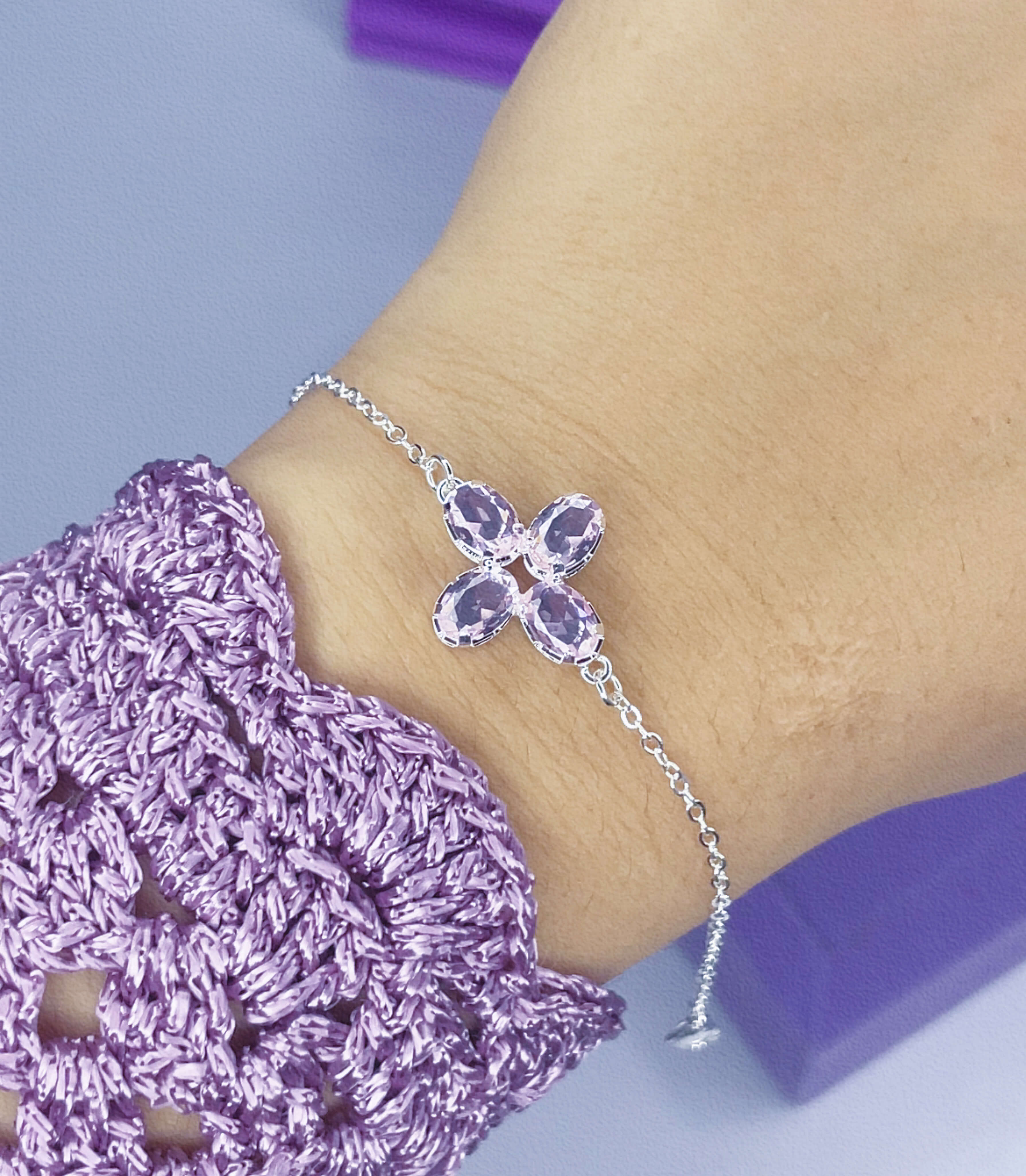 Pulseira Trevo (Rosa)