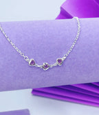 Tornozeleira 3 Corações (Rosa)