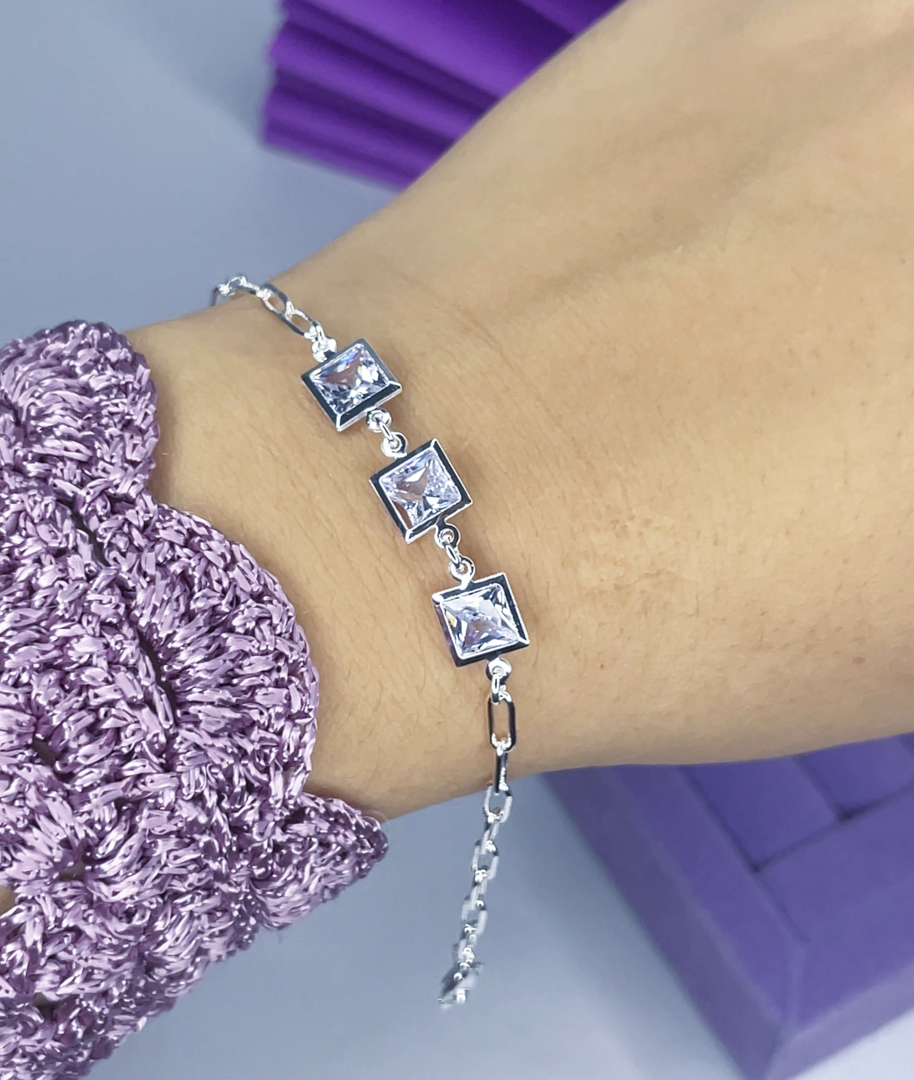 Pulseira 3 Cristais