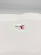 Anel Coração Shine Fucsia