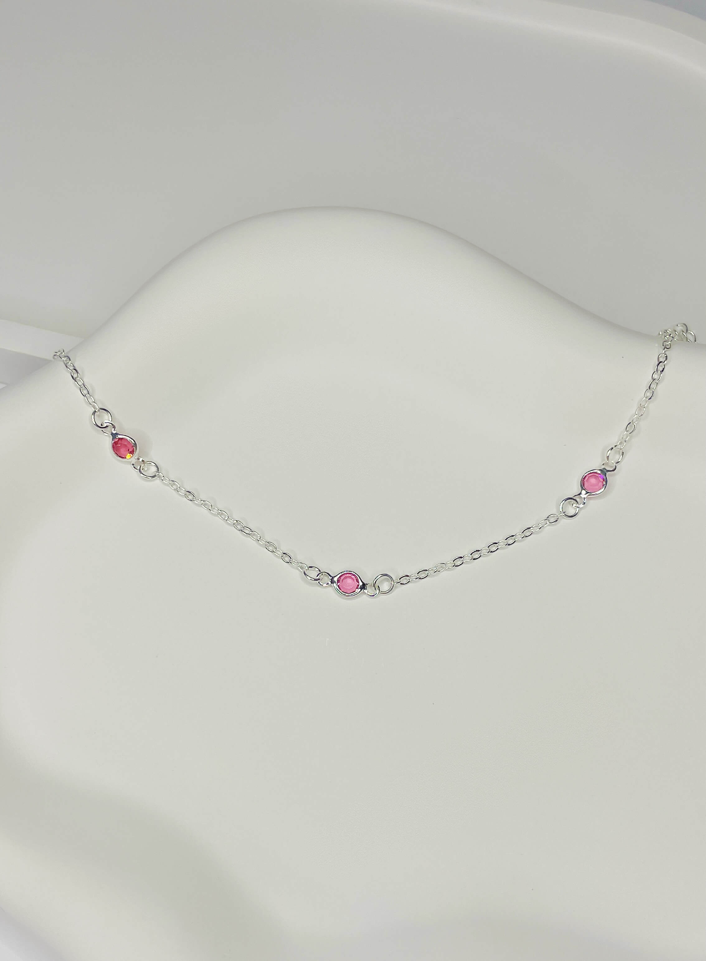 Pulseira Pontos de Luz Pink