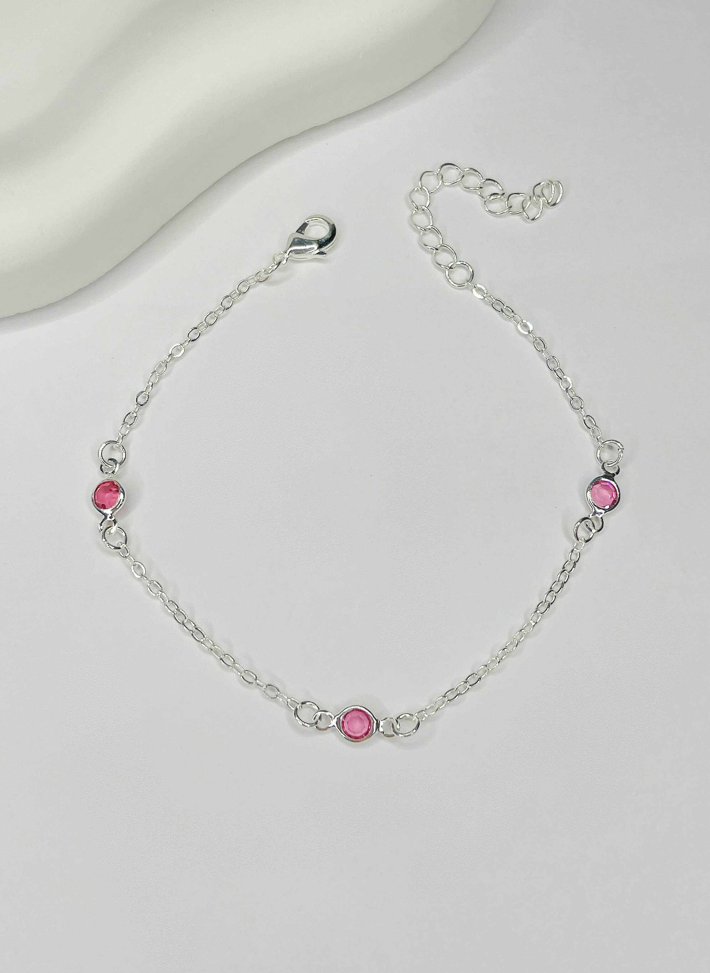 Pulseira Pontos de Luz Pink