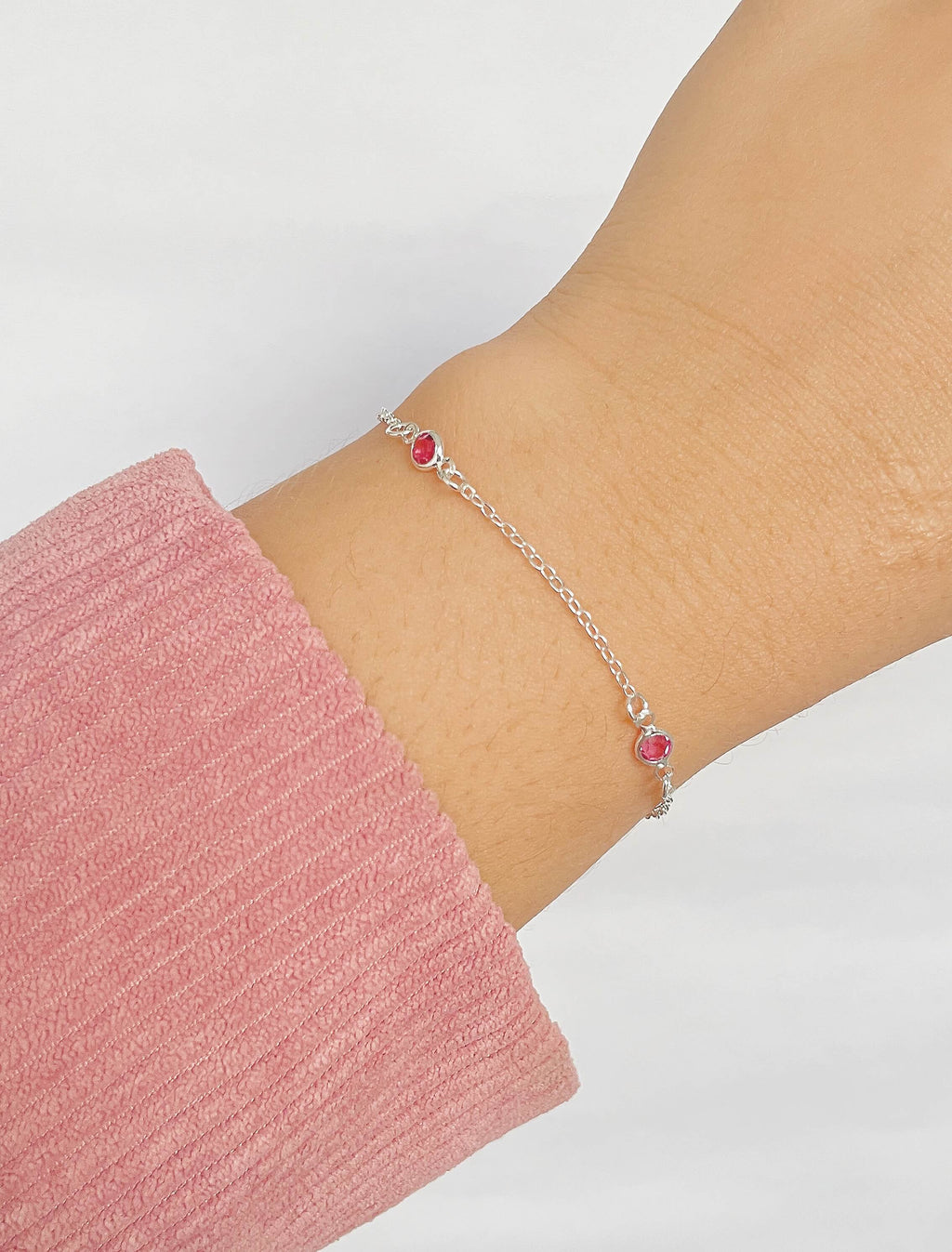 Pulseira Pontos de Luz Pink