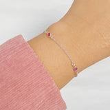 Pulseira Pontos de Luz Pink