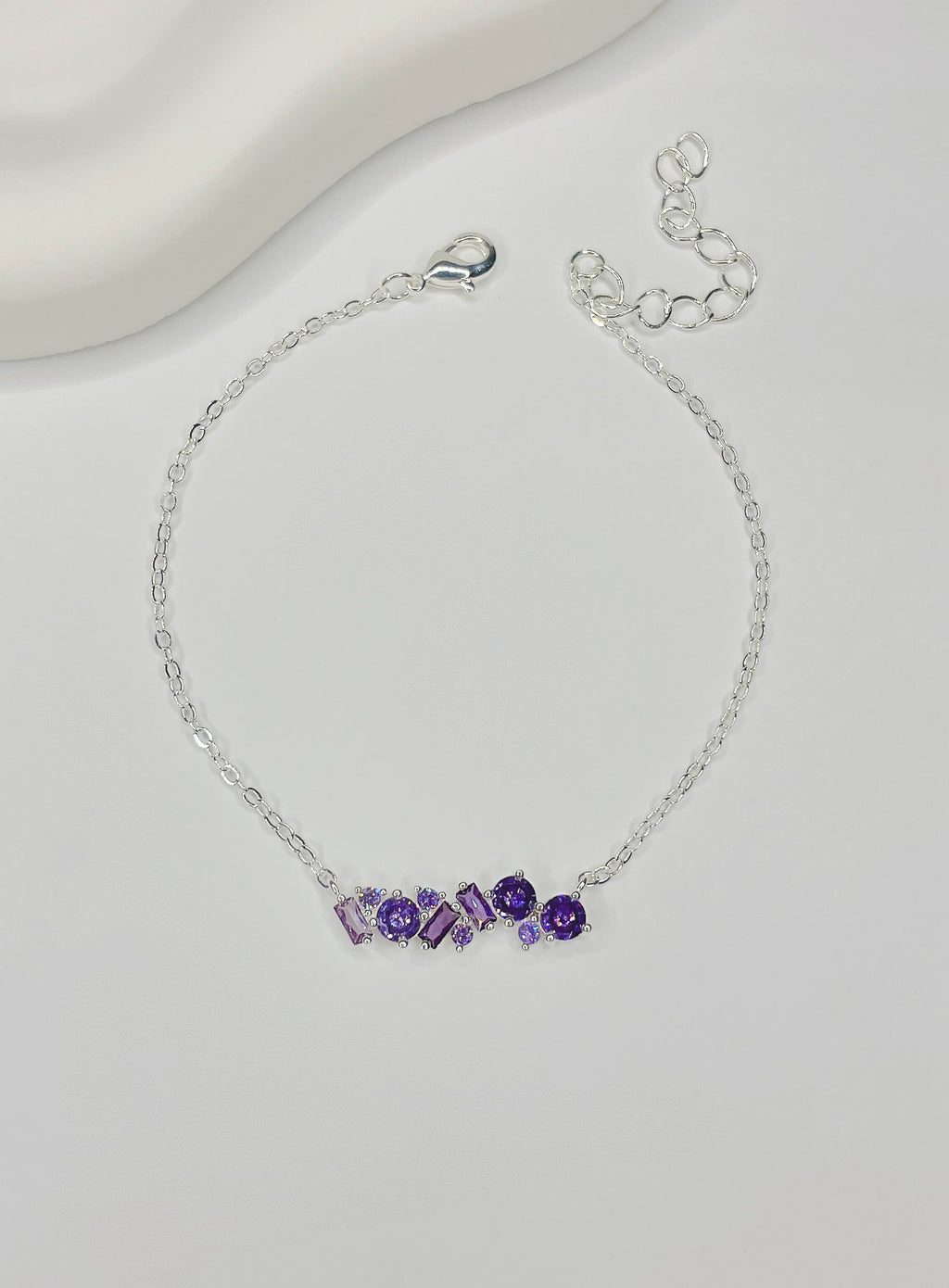 Pulseira Pedras Lilás