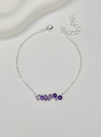 Pulseira Pedras Lilás