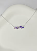 Pulseira Pedras Lilás