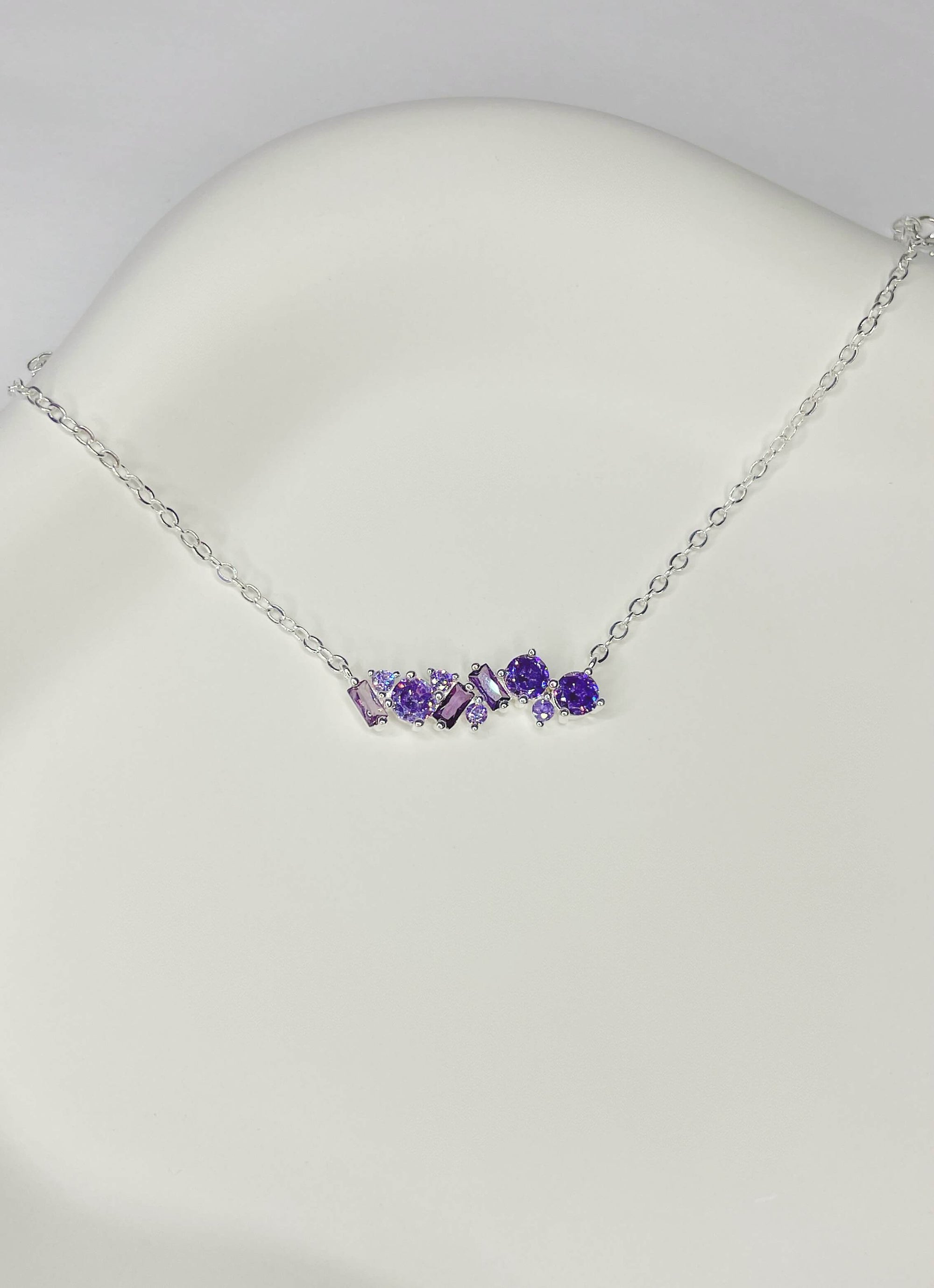 Pulseira Pedras Lilás