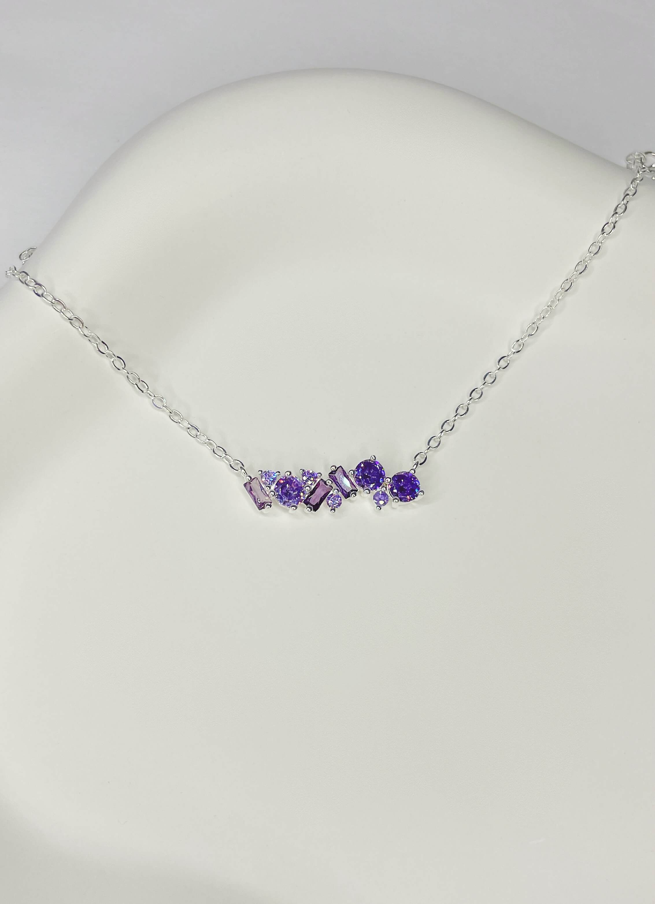 Pulseira Pedras Lilás