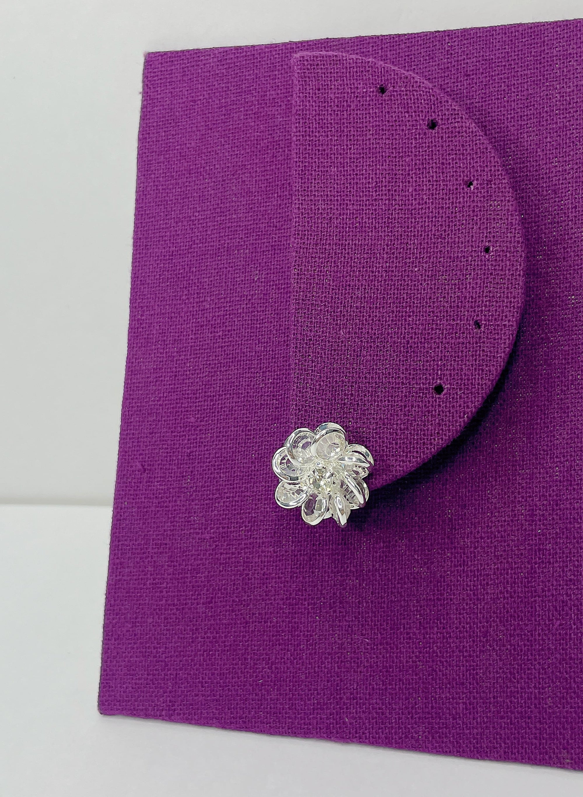 Brinco Flor de Cristais