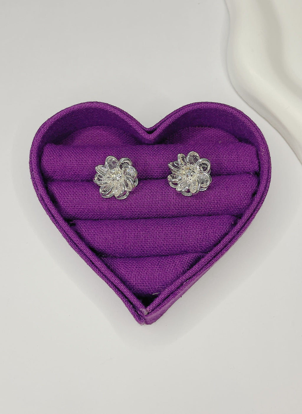 Brinco Flor de Cristais