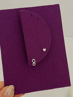 Dupla Argolinha Corações com Ponto de luz