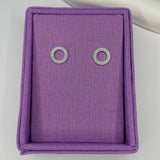 Brinco Circulo Vazado Cravejado