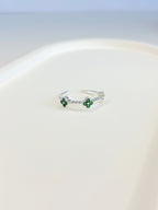 Anel Regulável Trevos Verdes