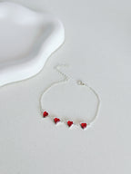 Pulseira Hearts Vermelha