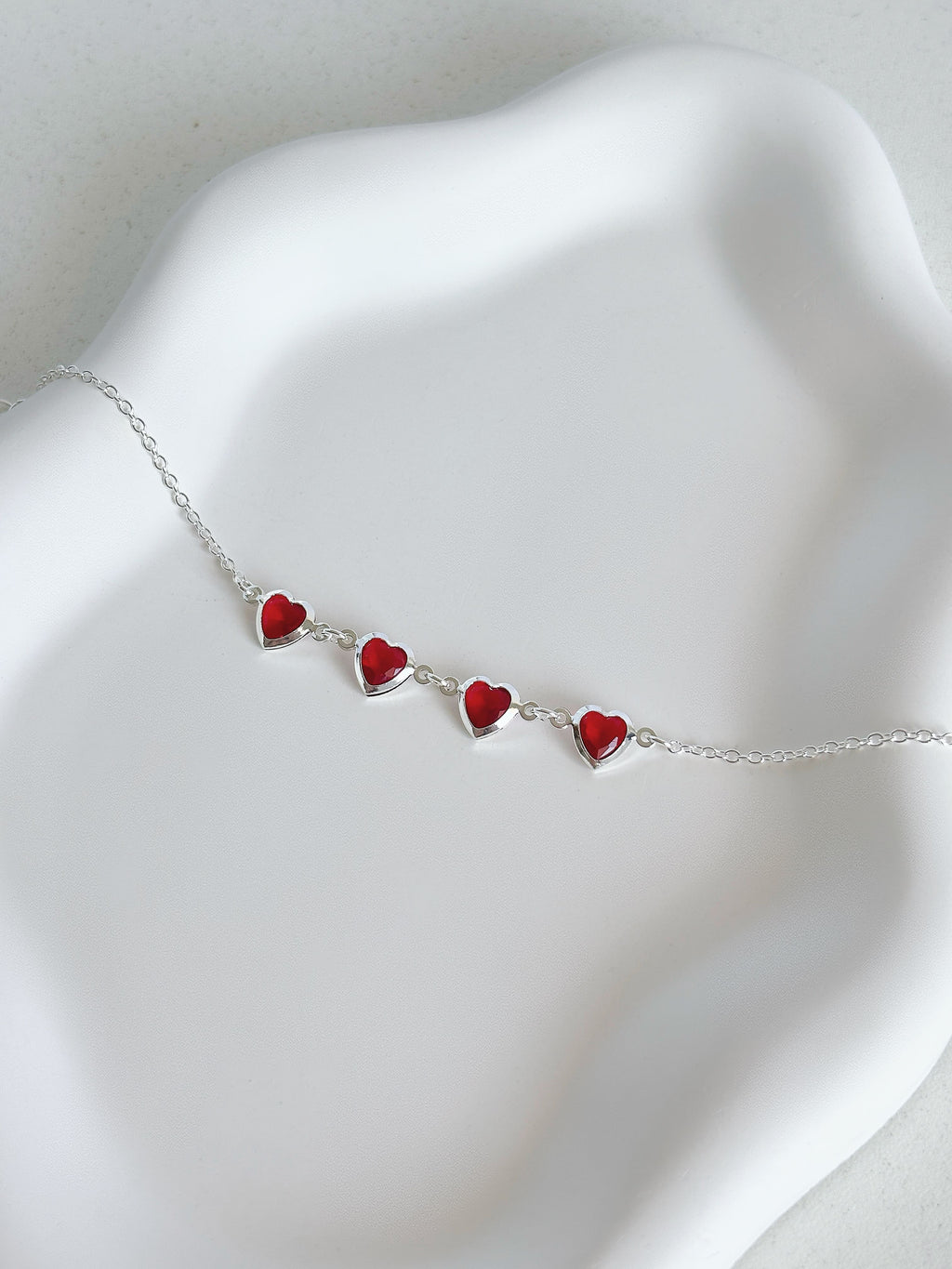 Pulseira Hearts Vermelha