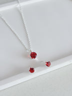 Conjunto Cristal Vermelho