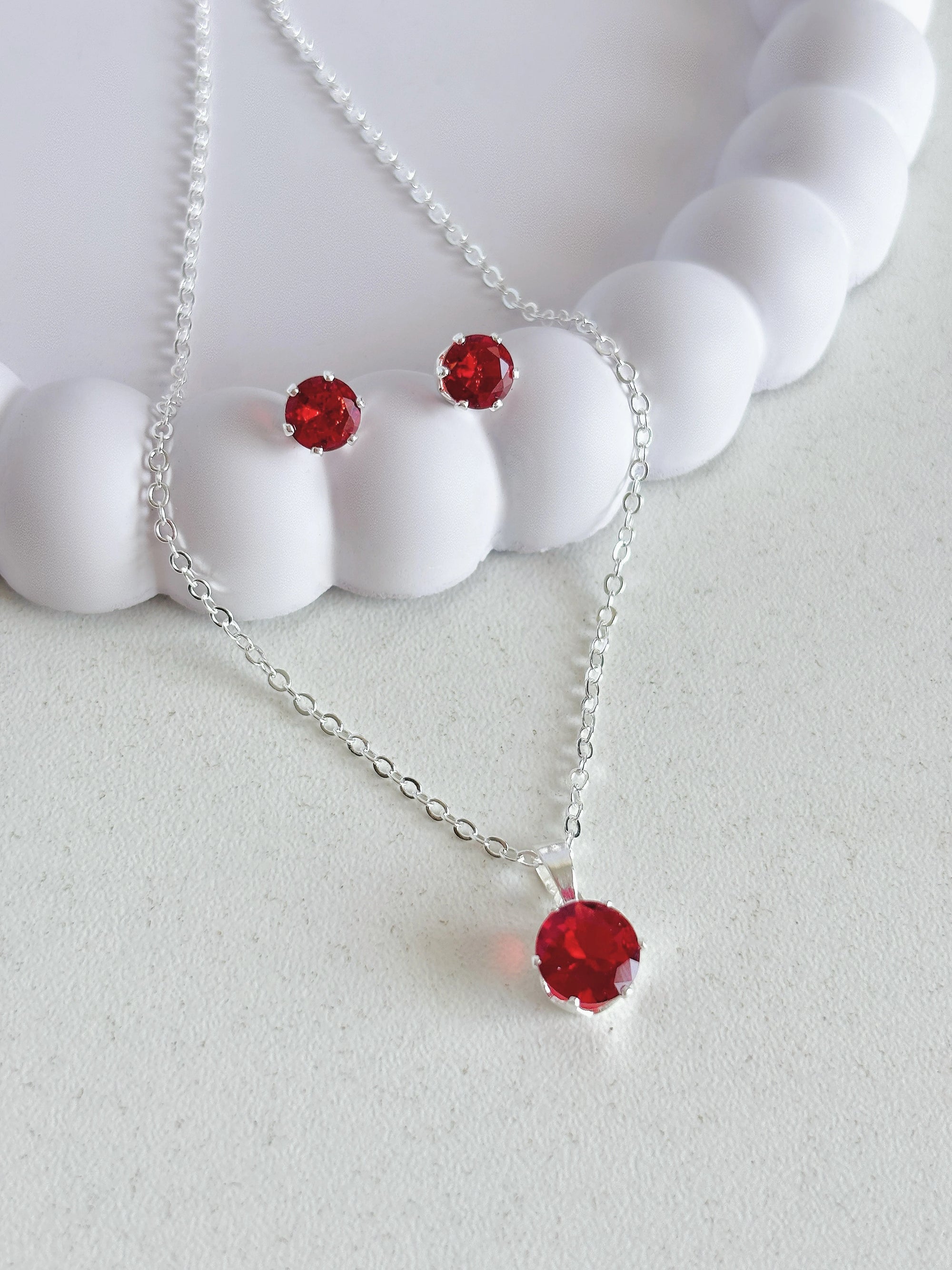 Conjunto Cristal Vermelho