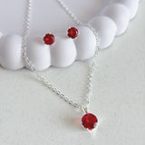 Conjunto Cristal Vermelho