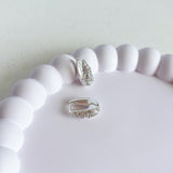 Argolinha Oval de Zircônias