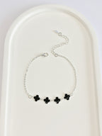 Pulseira Preta Quatro Trevos