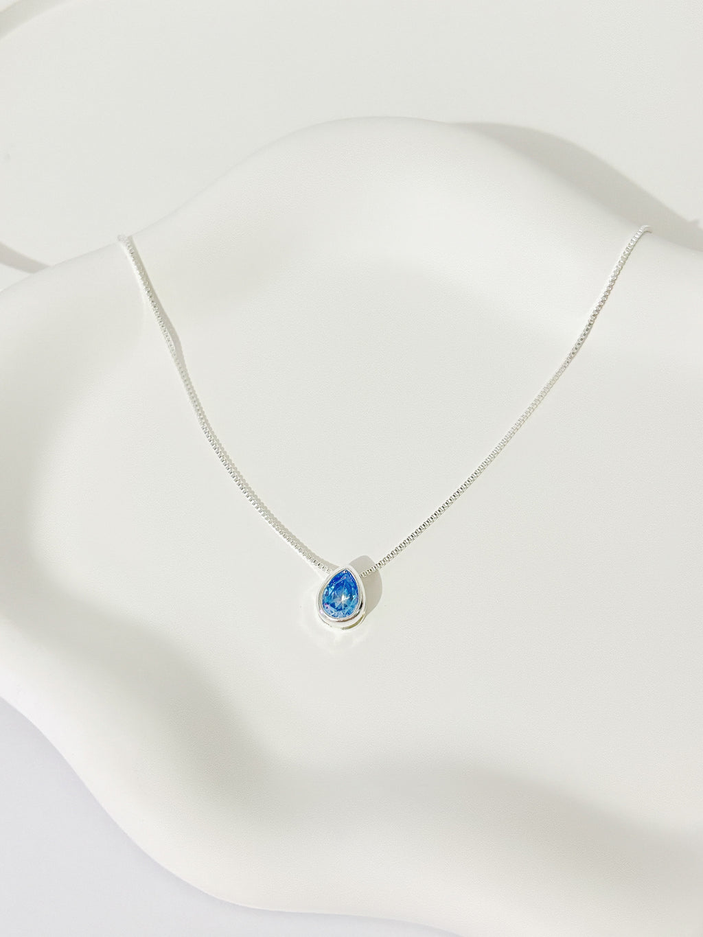Colar Gota Azul