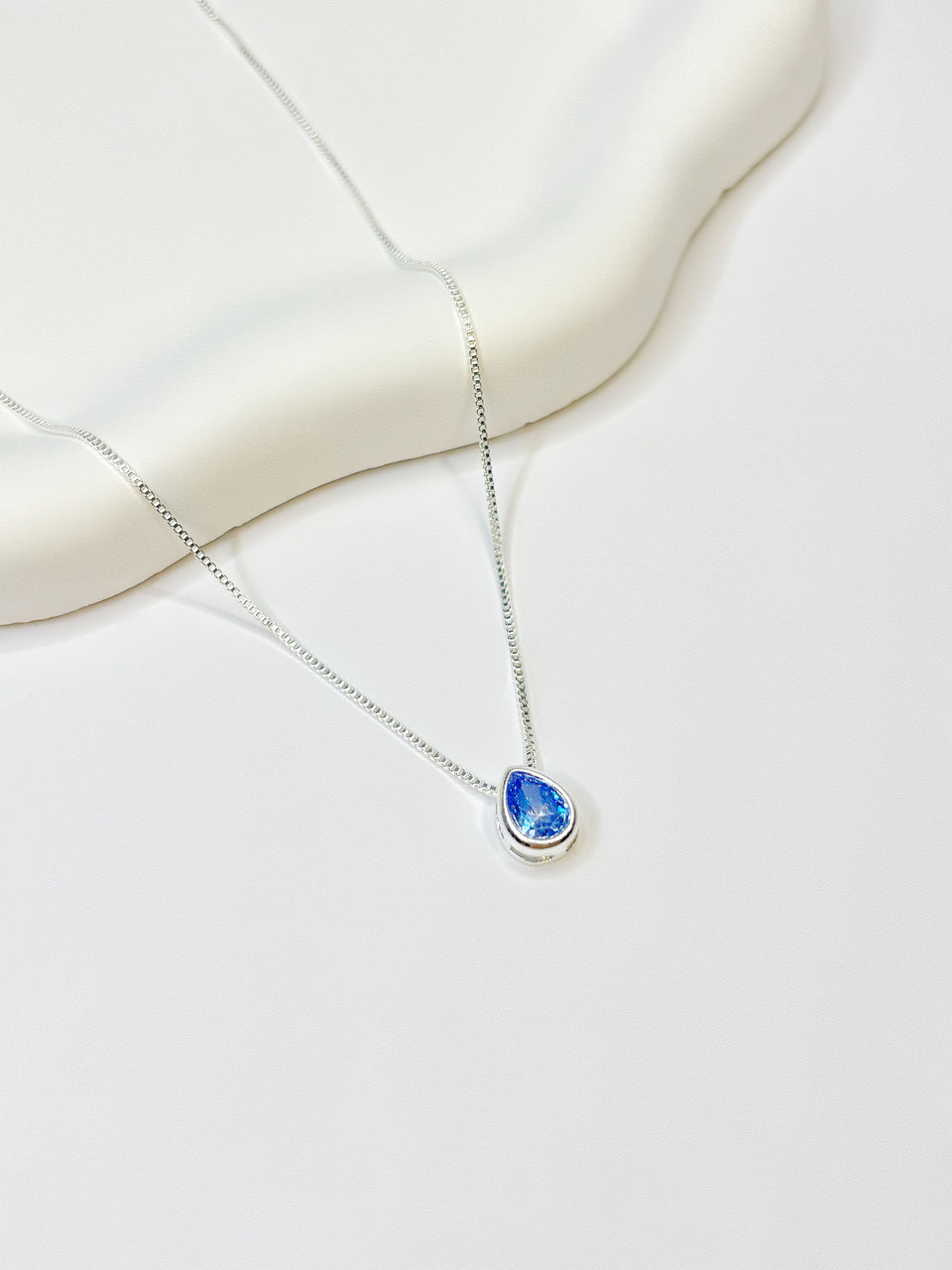 Colar Gota Azul