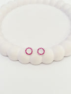 Brinco Circulo Pink
