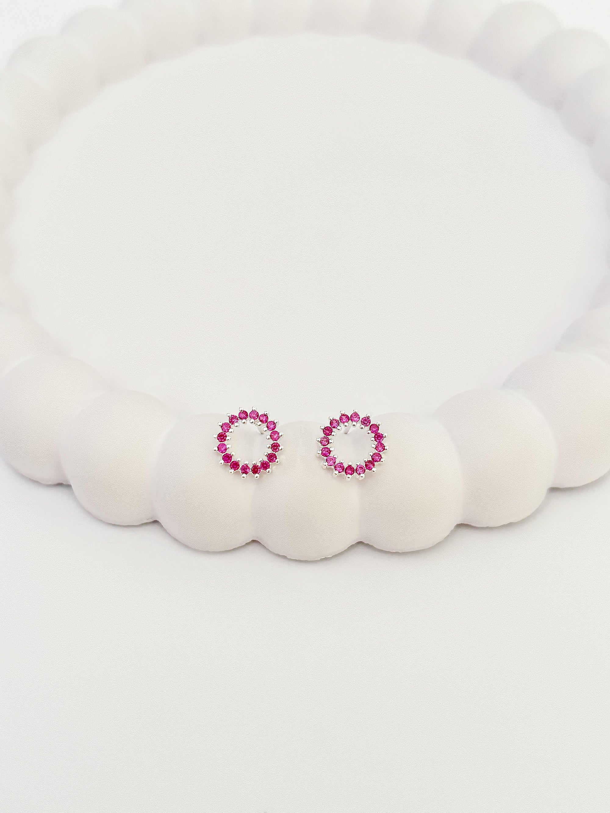 Brinco Circulo Pink