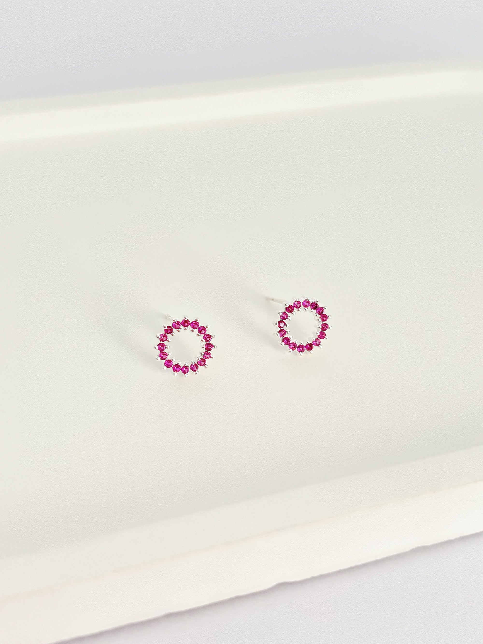 Brinco Circulo Pink