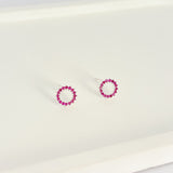 Brinco Circulo Pink