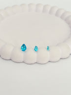 Trio Brinco Gota Azul