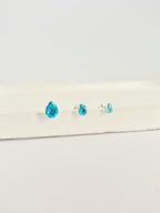 Trio Brinco Gota Azul