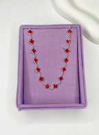 Choker Virginia Mini Trevos Vermelhos